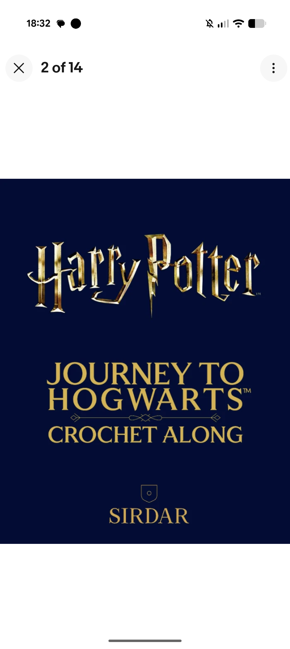 Sirdar Harry Potter crochet along yarn pack with extras!