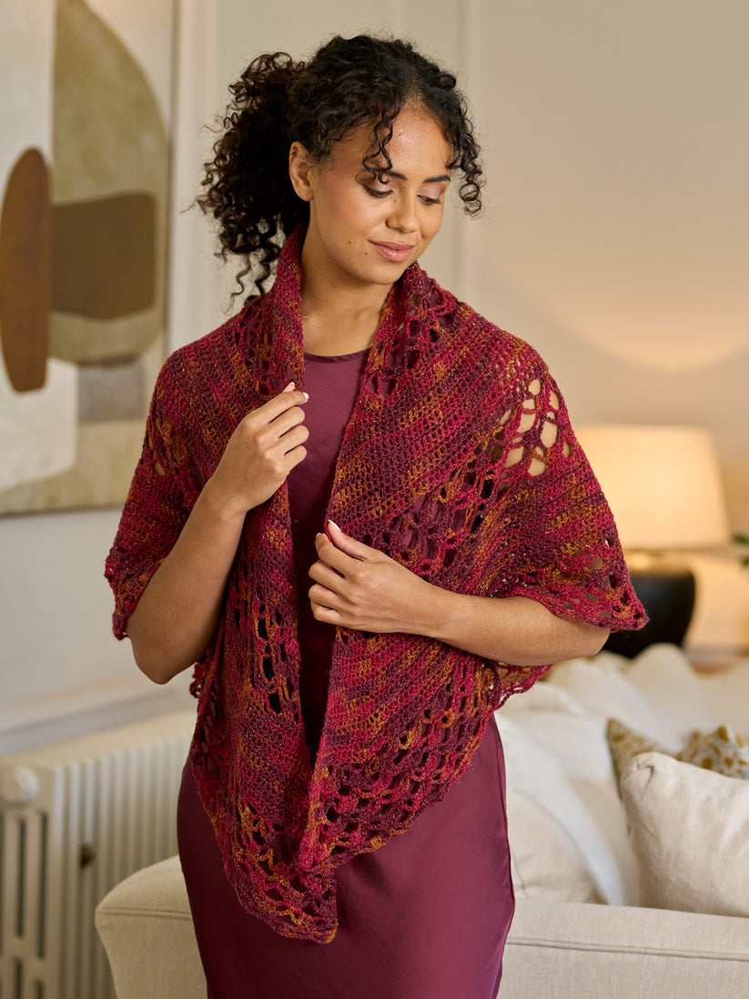 WYS Florabelle Crochet shawl kit