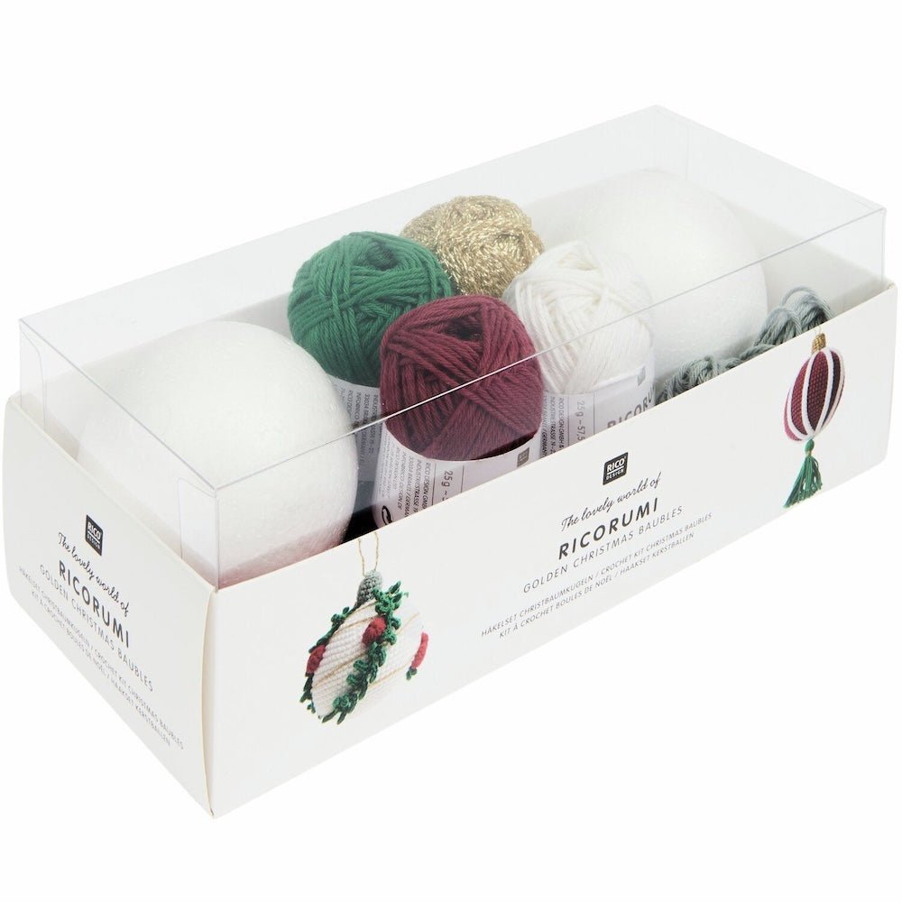 Ricorumi Christmas baubles crochet kits