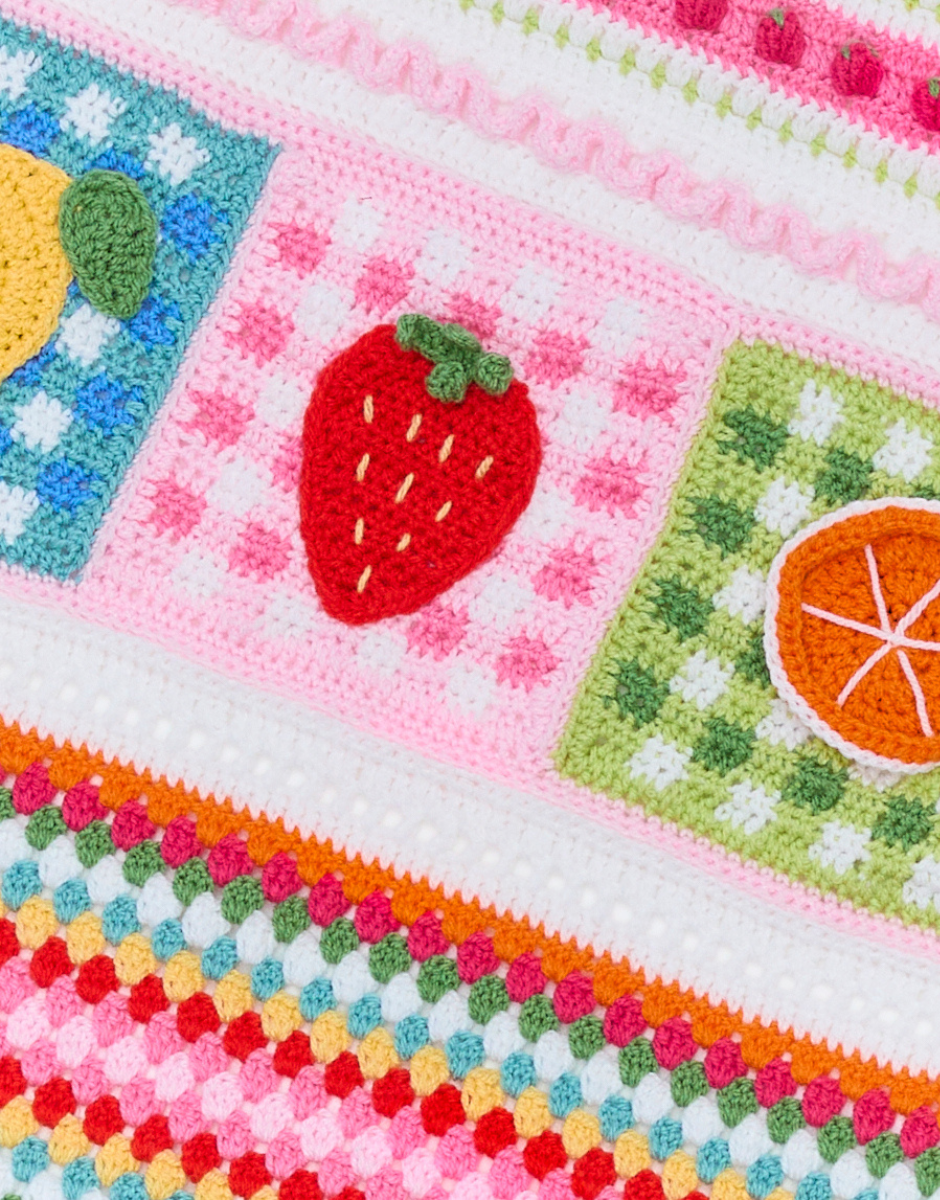 Sirdar summer picnic blanket crochet along