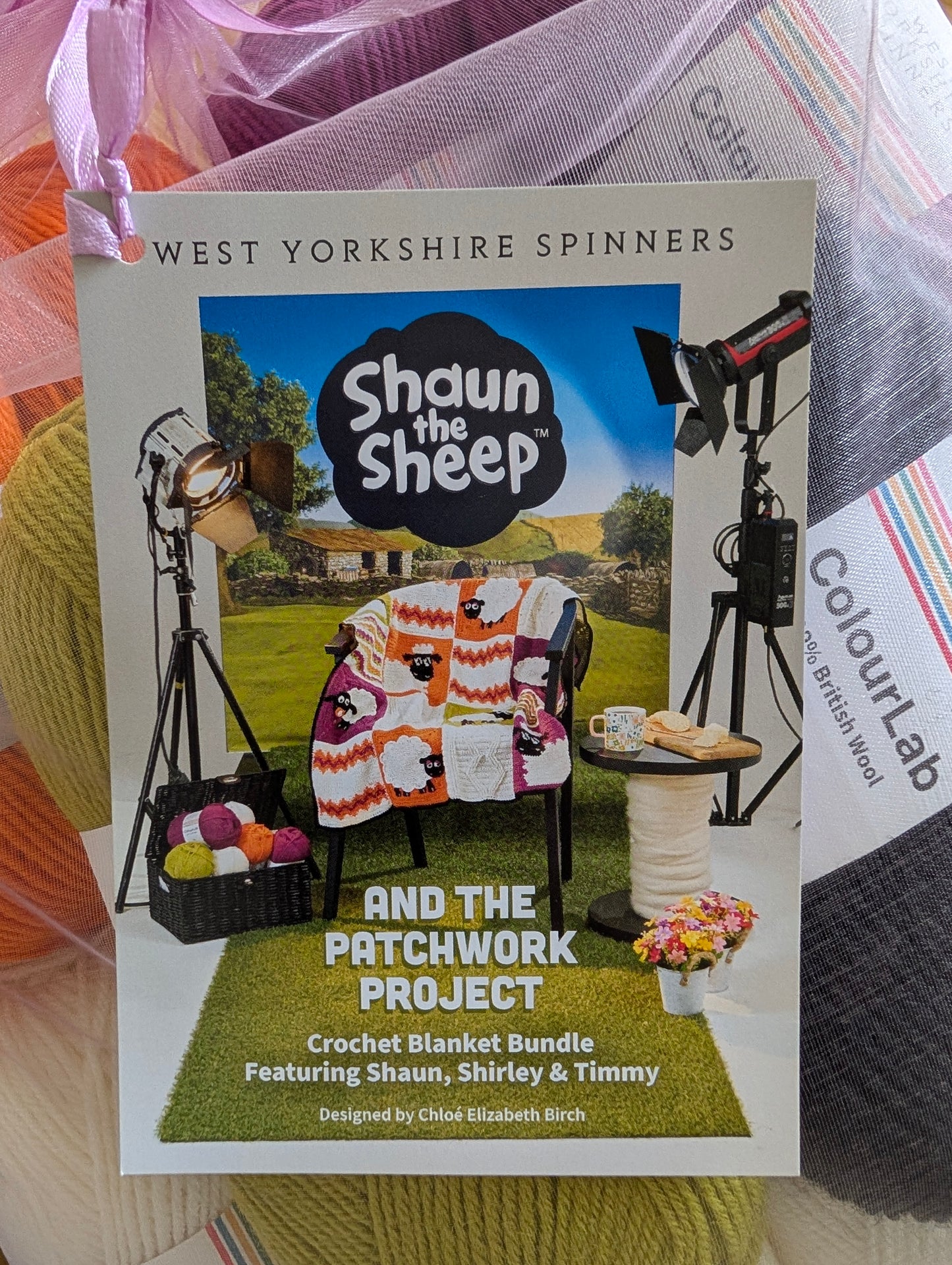 WYS Shaun the sheep crochet blanket yarn bundle