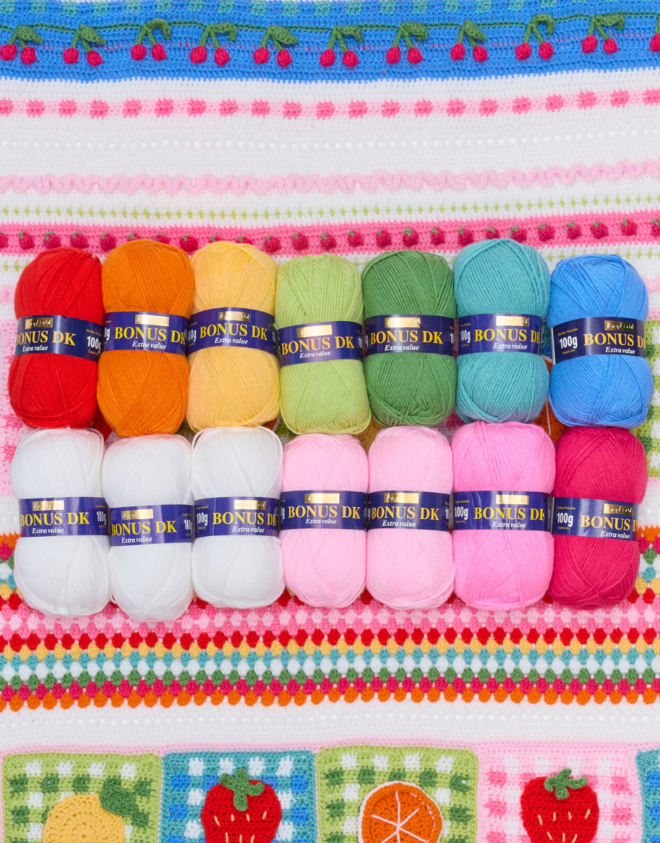 Sirdar summer picnic blanket crochet along