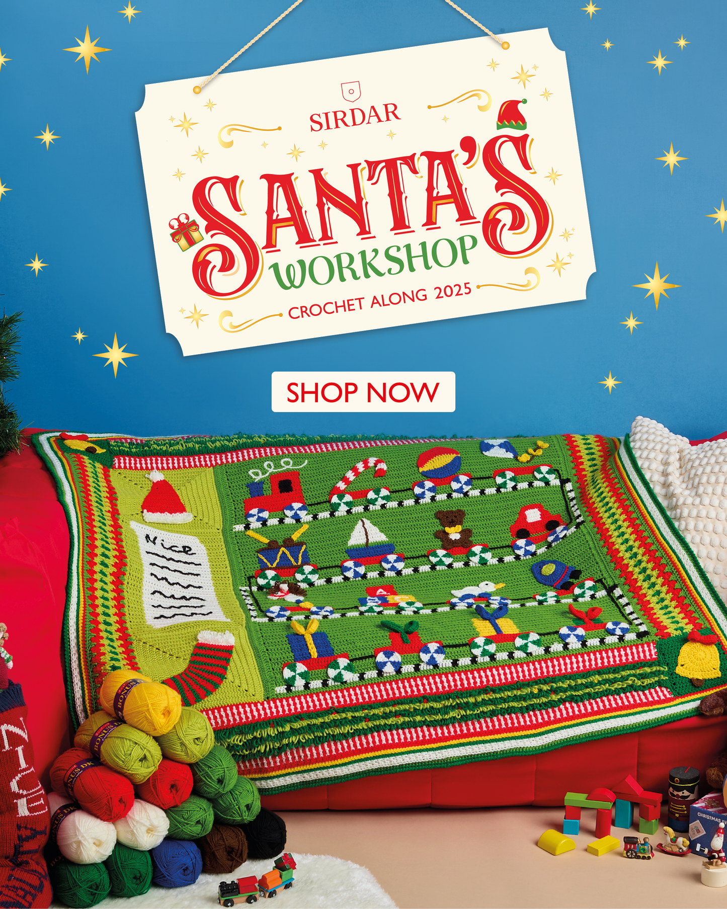 SIRDAR SANTA’S WORKSHOP CROCHET ALONG OFFICIAL YARN PACK