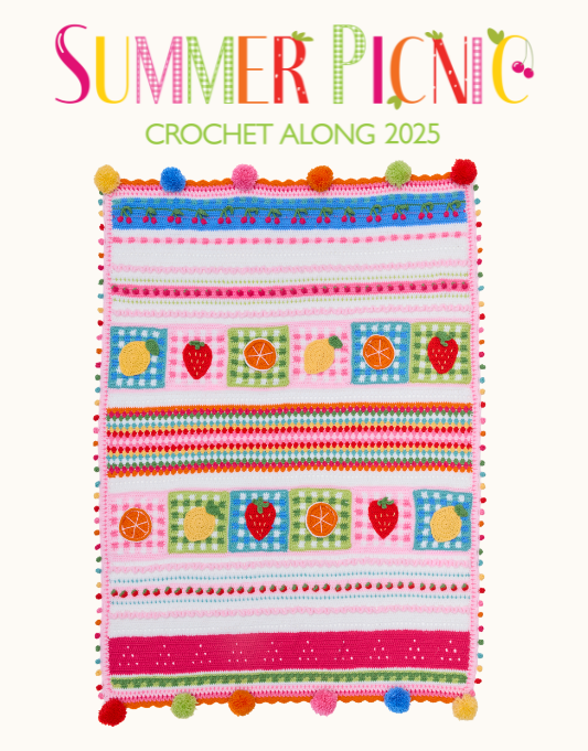 Sirdar summer picnic blanket crochet along