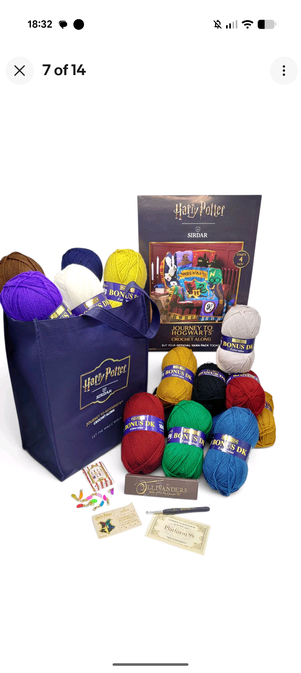 Sirdar Harry Potter crochet along yarn pack with extras!