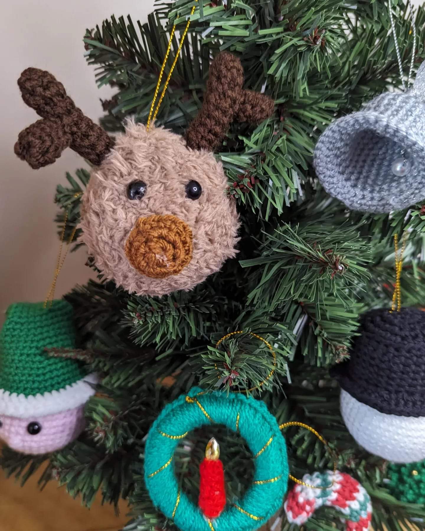 Crochet advent calender - baubles