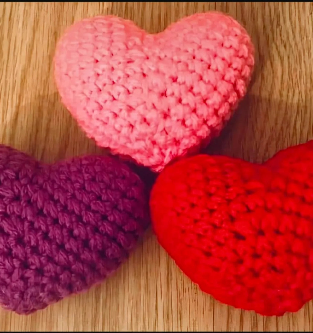 Beginners Crochet Hearts kit