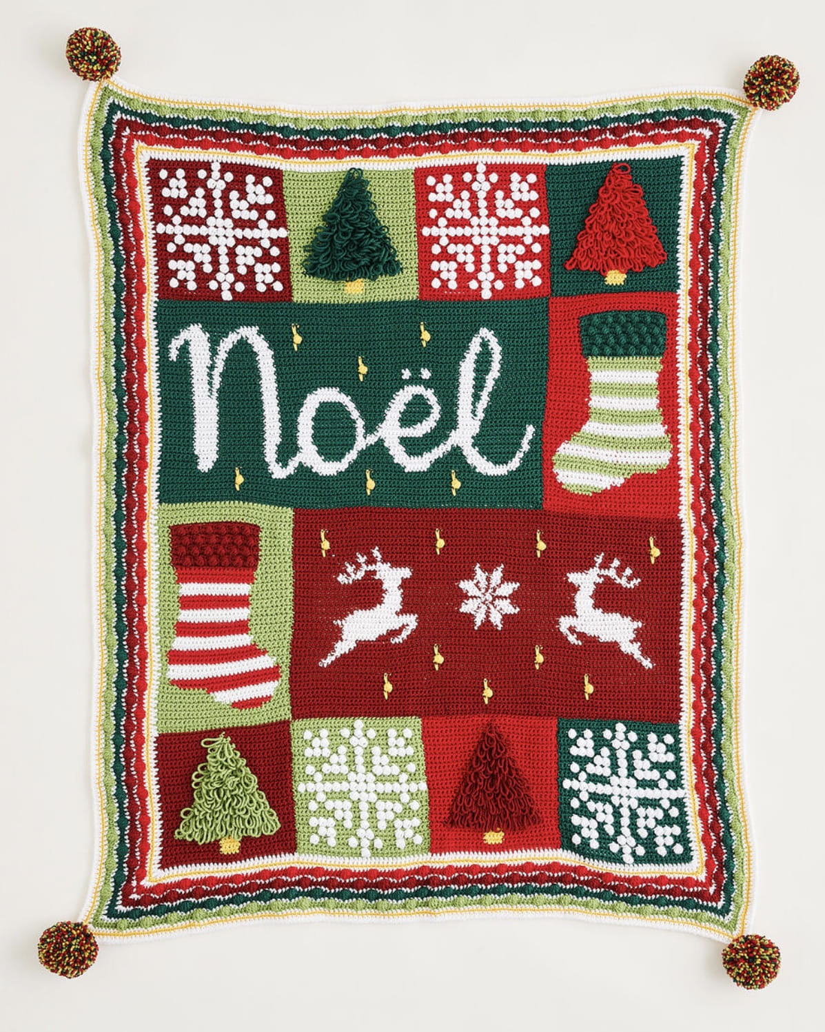 Noel Crochet along blanket Yarn pack