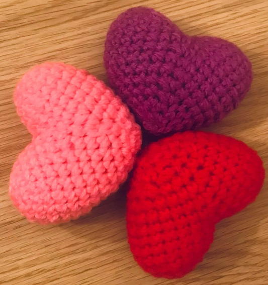 Beginners Crochet Hearts kit