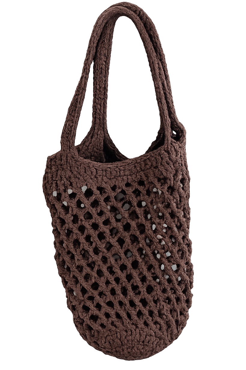 Crochet foldable shopper kit