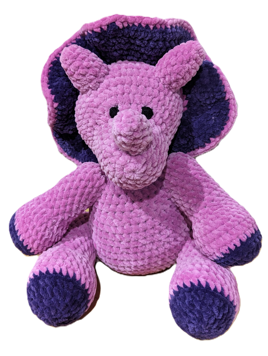Pattern only - Crochet Triceratops
