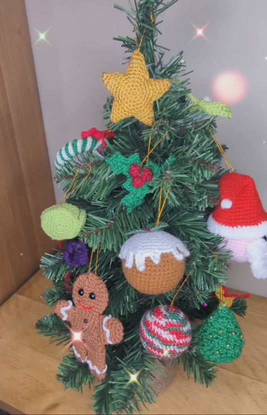 Crochet advent calender - baubles