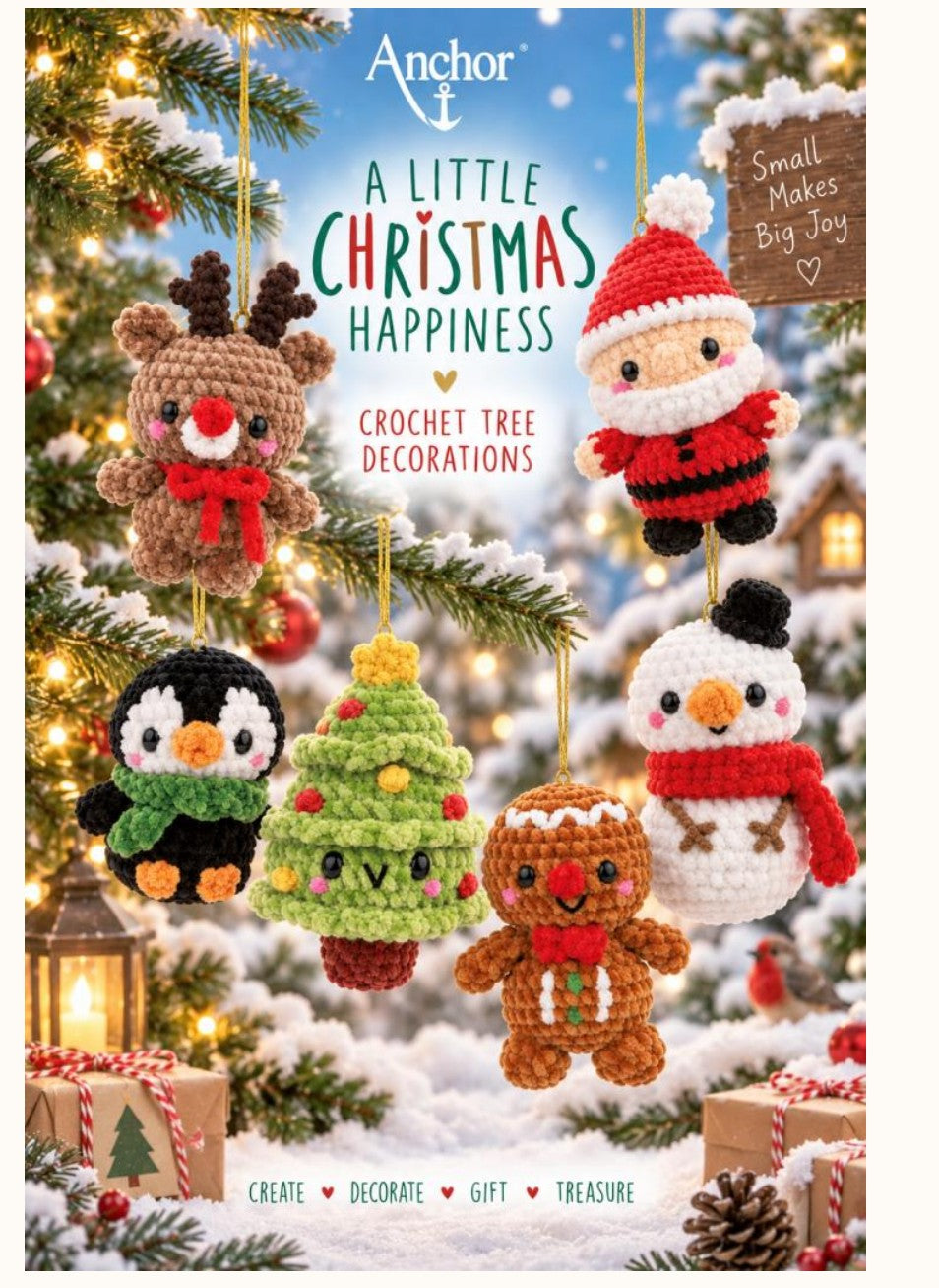Anchor Christmas decoration crochet kits
