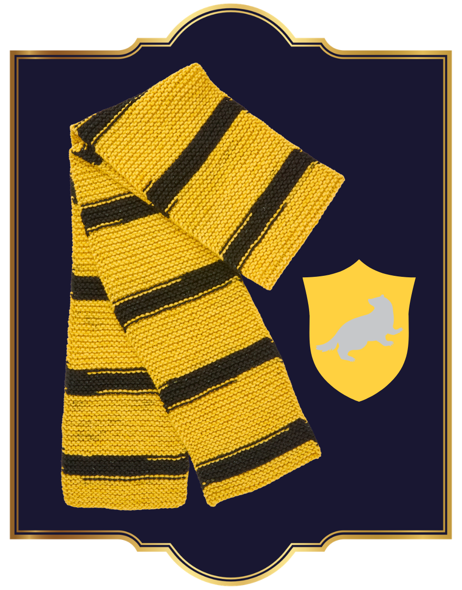 Harry Potter self-striping house scarf knit kits