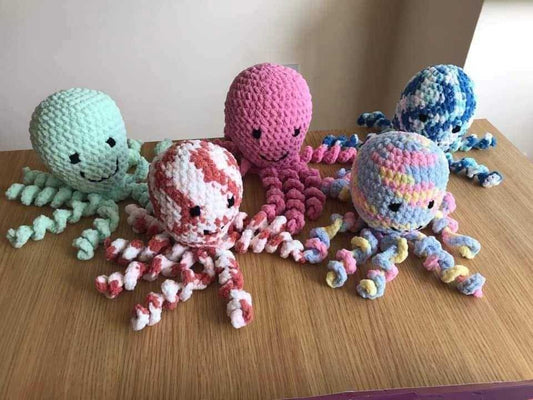 beginners crochet octopus workshop