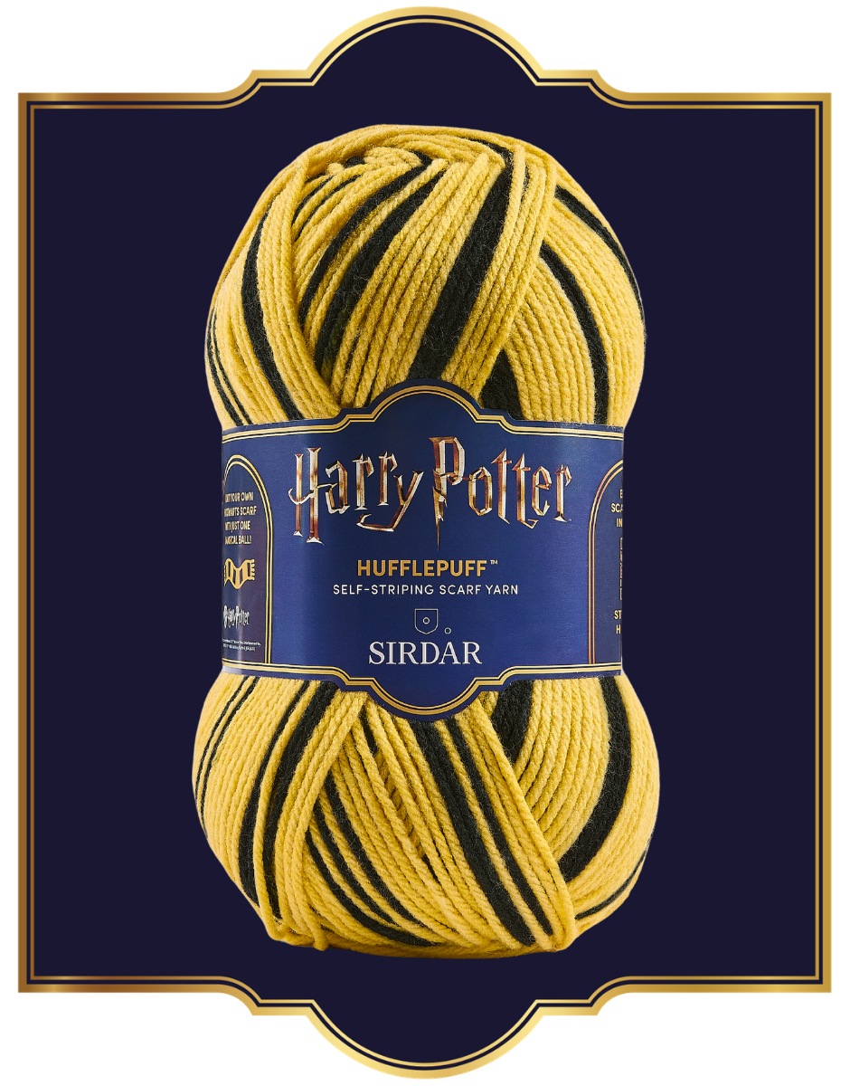 Harry Potter self-striping house scarf knit kits