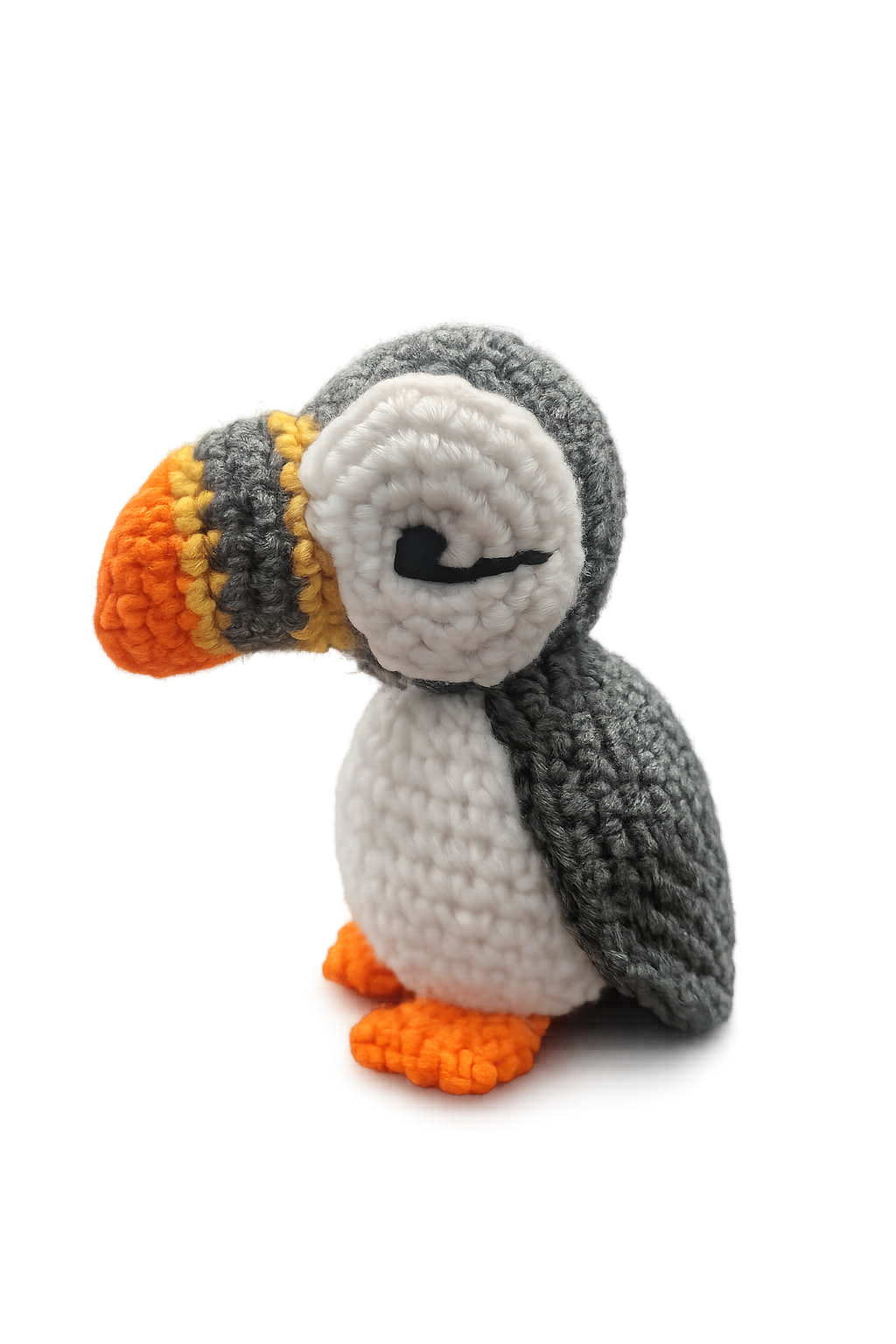 Beginners crochet puffin kit