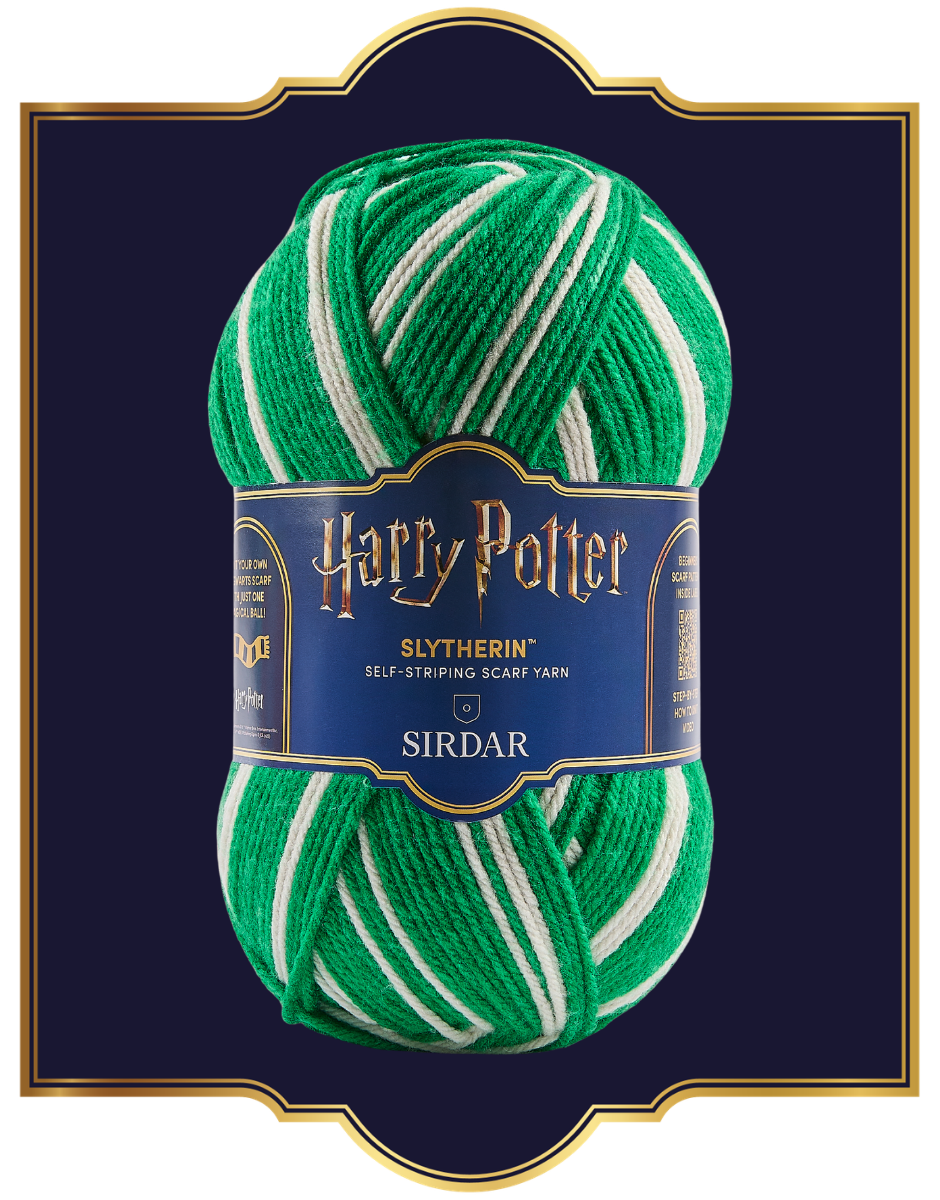 Harry Potter self-striping house scarf knit kits