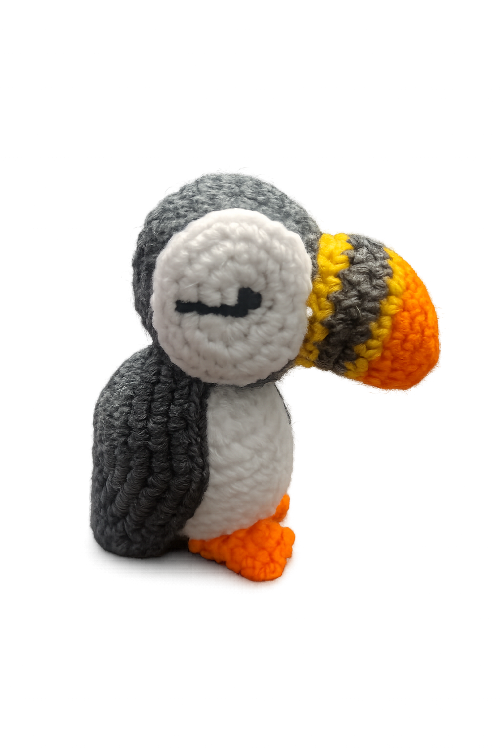 Beginners crochet puffin kit