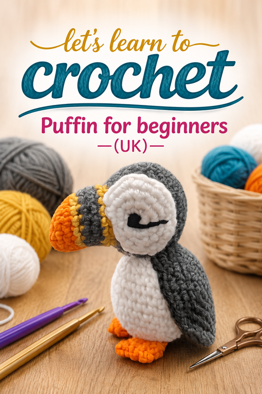 Beginners crochet puffin Workshop