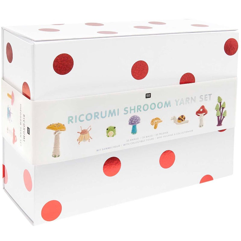 Ricorumi shroom yarn kit with pattern book