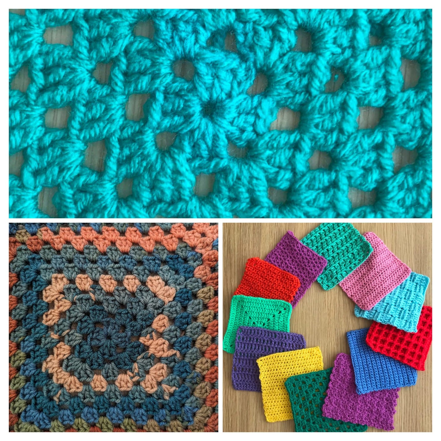 Beginners Crochet workshop - traditional granny squares