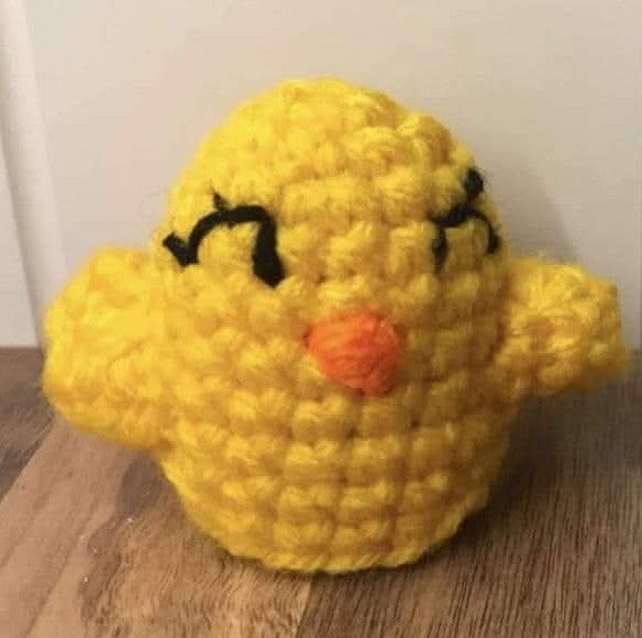 Crochet creme egg covers