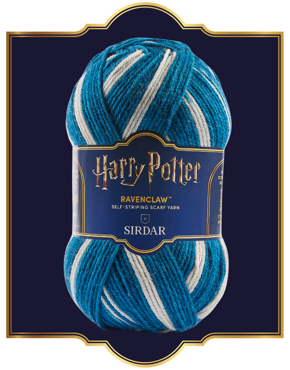 Harry Potter self-striping house scarf knit kits
