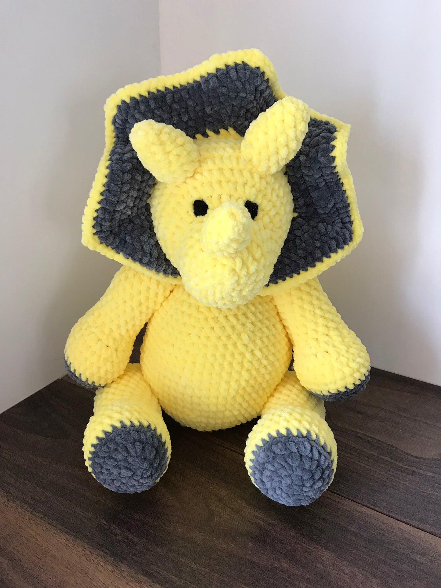 Crochet Triceratops Kit